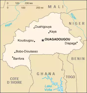 Burkina Faso map