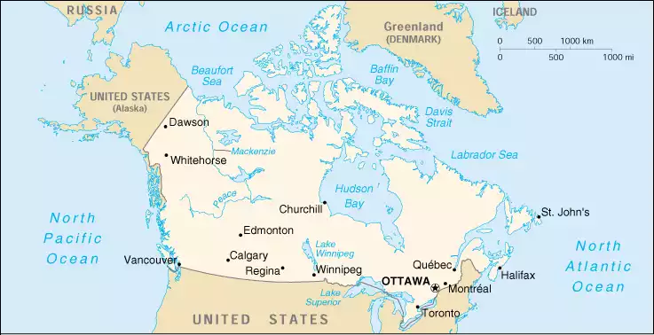 Canada map