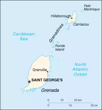 Grenada map