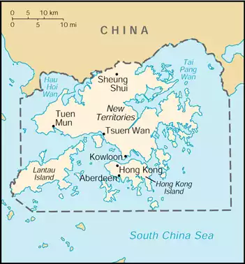 Hong Kong Special Administrative Region of the People's Republic of China map