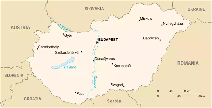 Hungary map