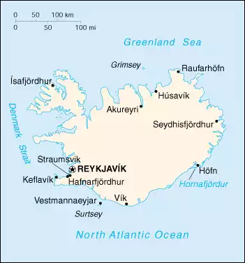 Iceland map