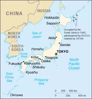 Japan map