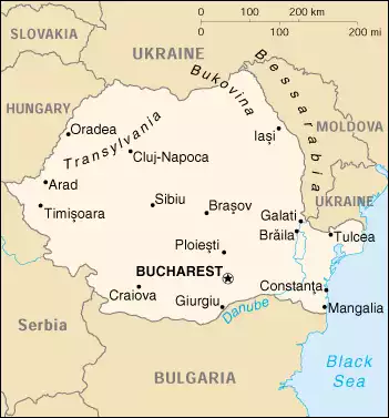 Romania map