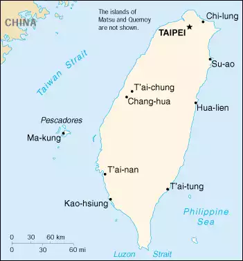 Republic of China (ROC) map